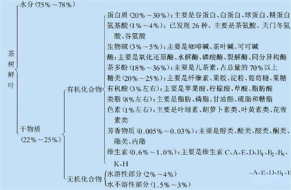 茶叶中的化学成分