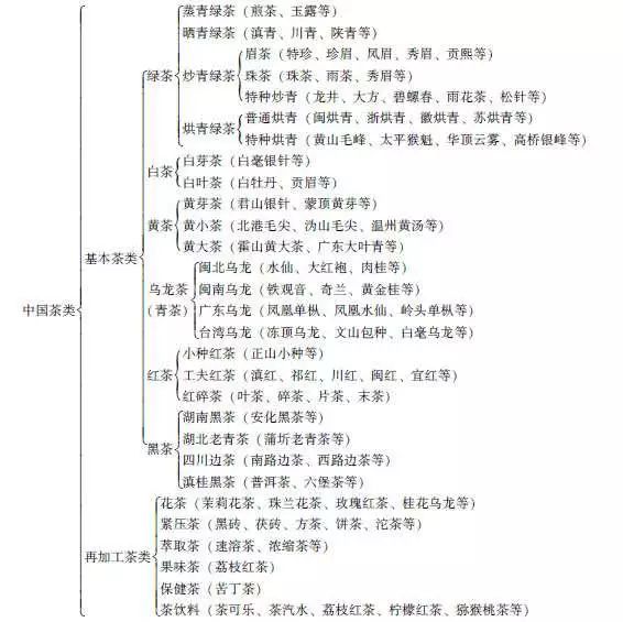 全面解析六大茶系及茶的类别